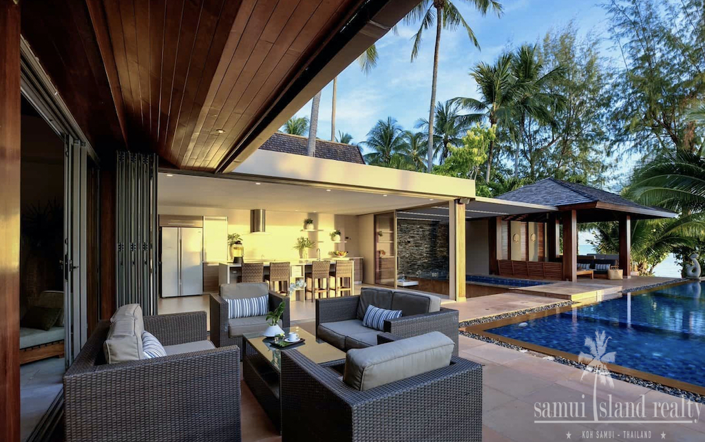 Beachfront Villa Koh Samui Outdoor Seating