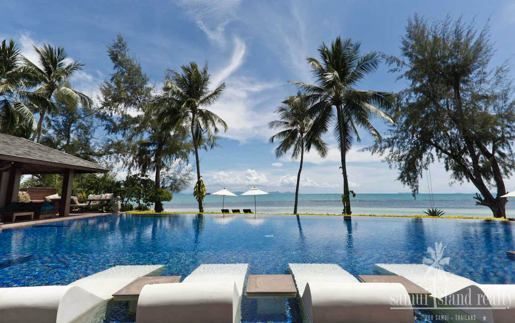 Beachfront Villa Koh Samui Pool Loungers