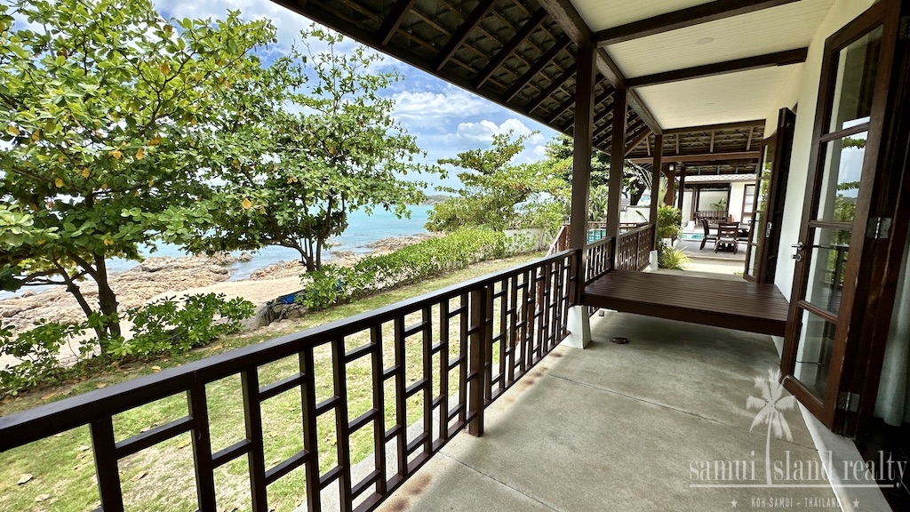 Koh Samui Beach House Bedroom Balcony
