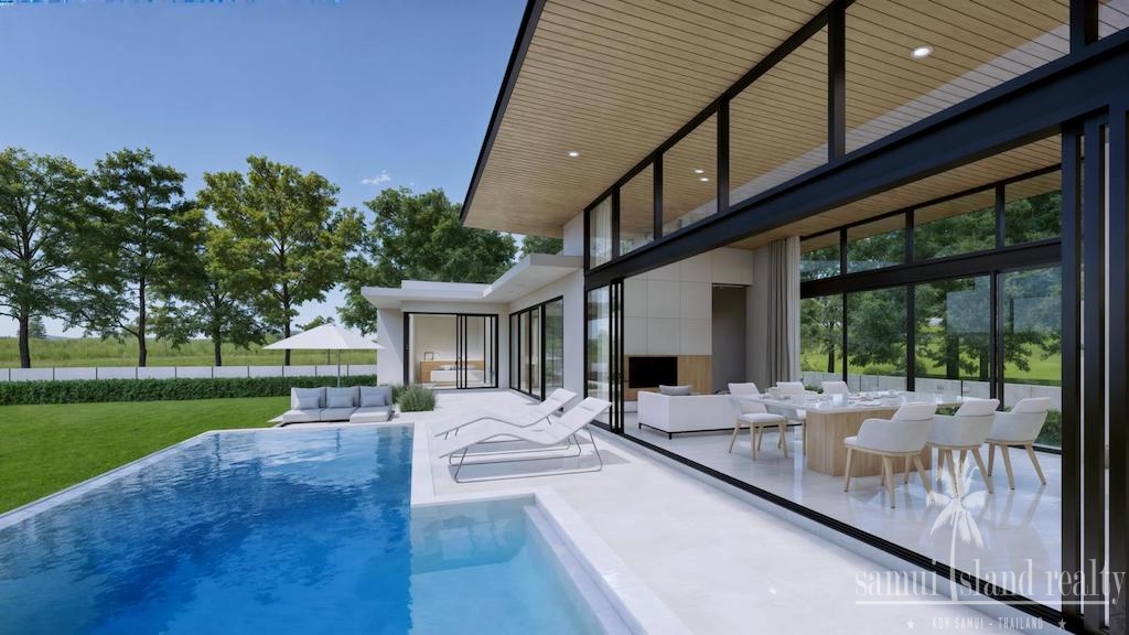 Samui Villas For Sale Poolside Terrace