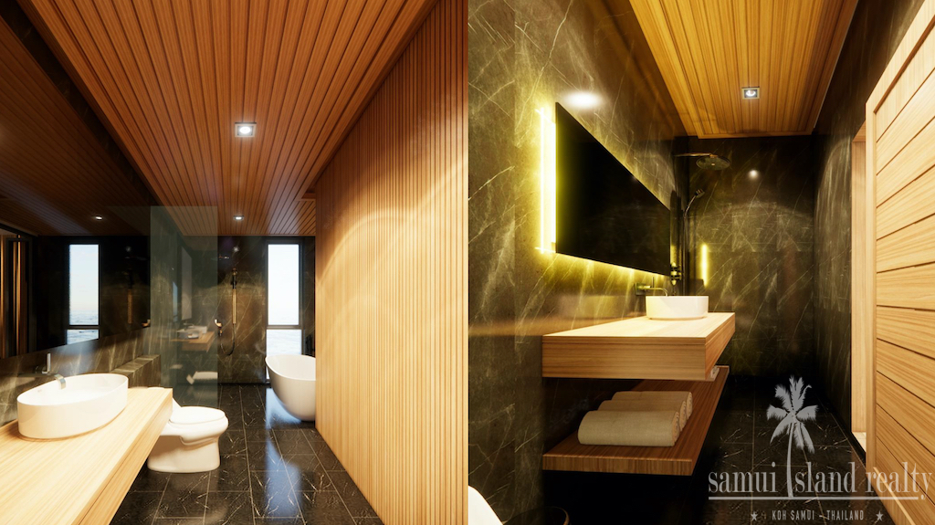 Koh Samui Sunset Villa Bathrooms