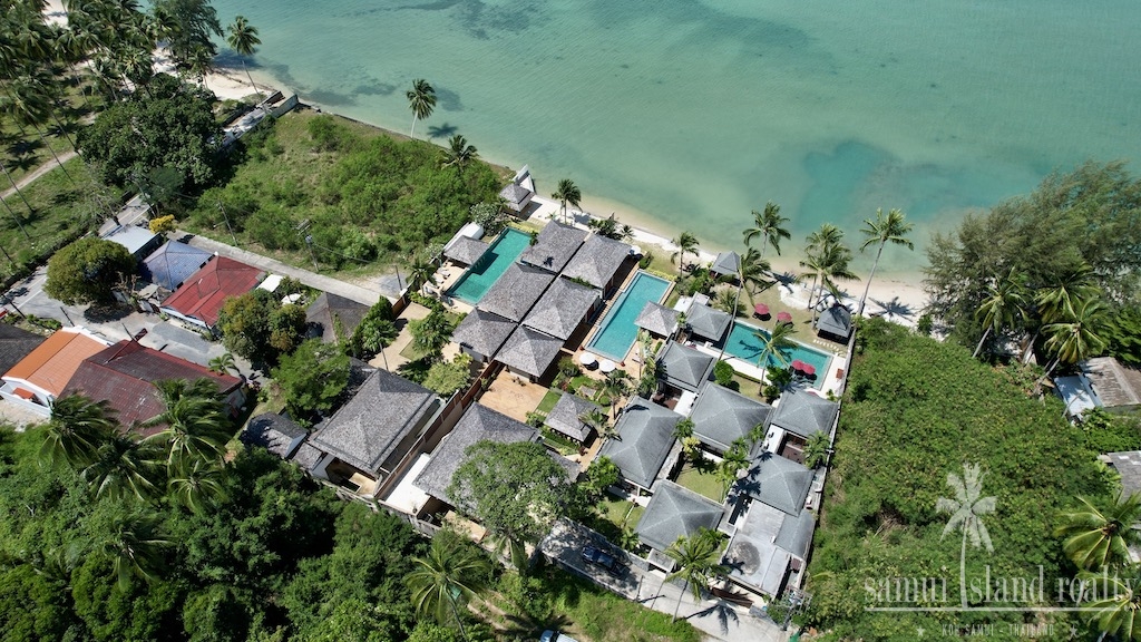 Koh Samui Beachfront Property Aerial