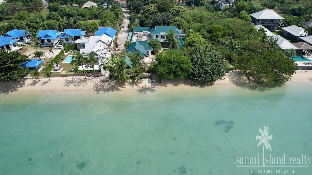 Koh Samui Beachfront Land Plai Laem Aerial