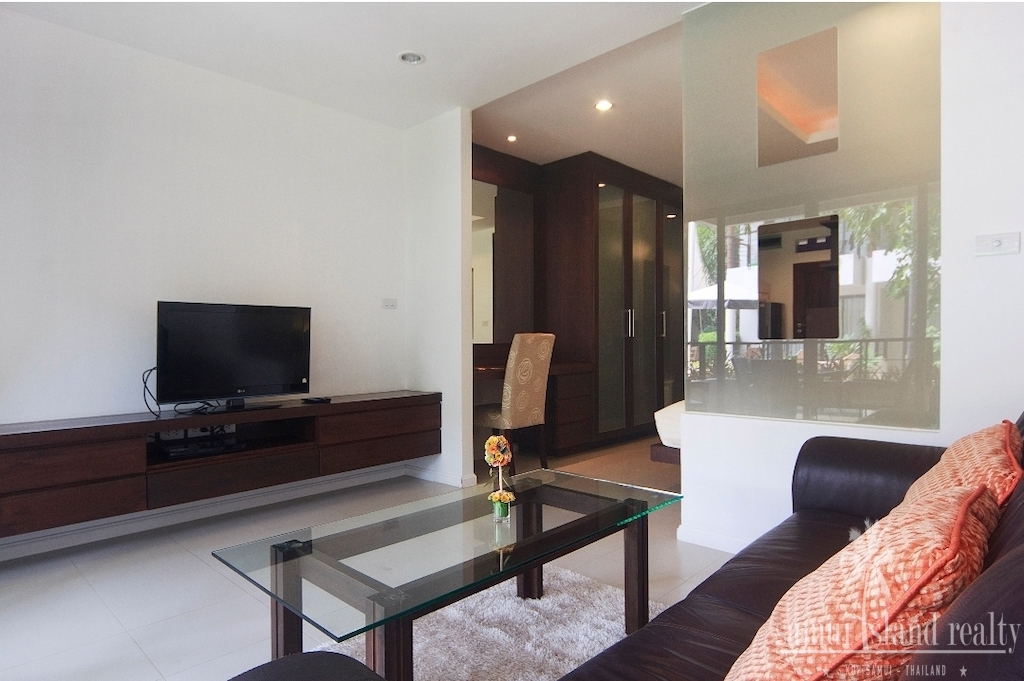 Koh Samui Studio Apartment Living Area