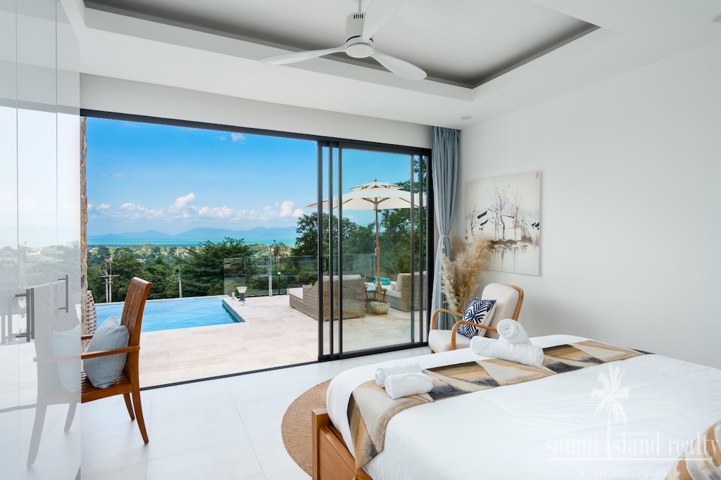 Koh Samui Contemporary Villa Bedroom View