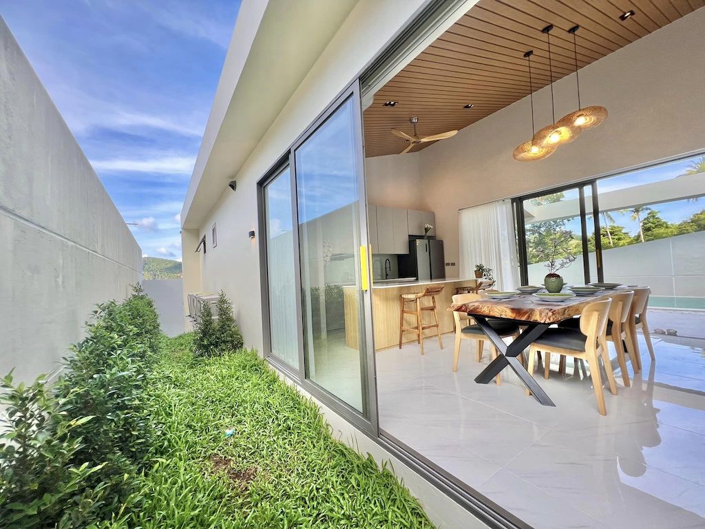 Koh Samui Maenam Villas Living Room Glass Doors
