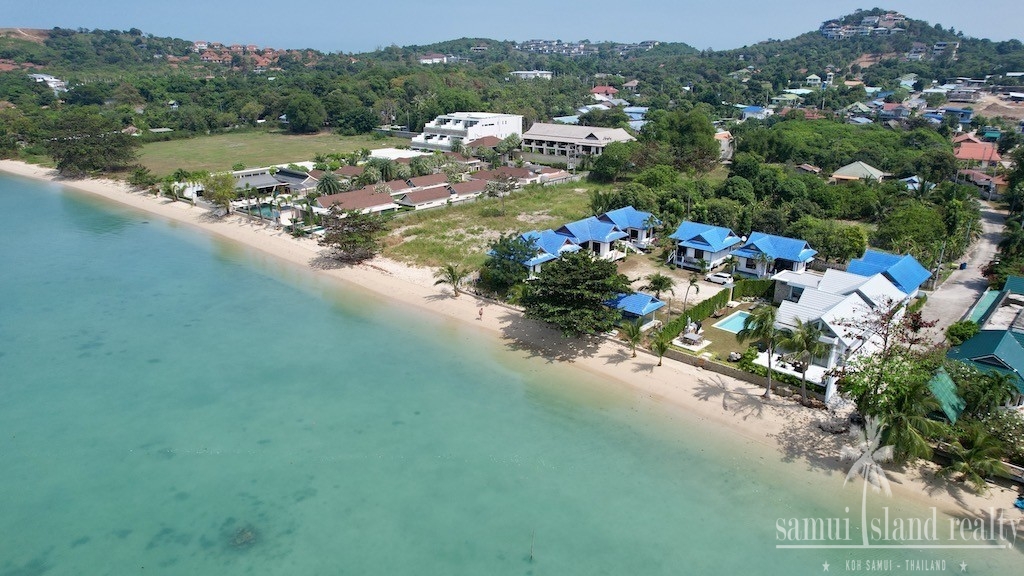 Koh Samui Plai Laem Beachfront Land Aerial
