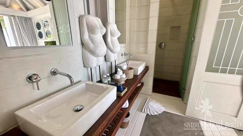 Luxury Beachfront Property Koh Samui Washroom Sinks