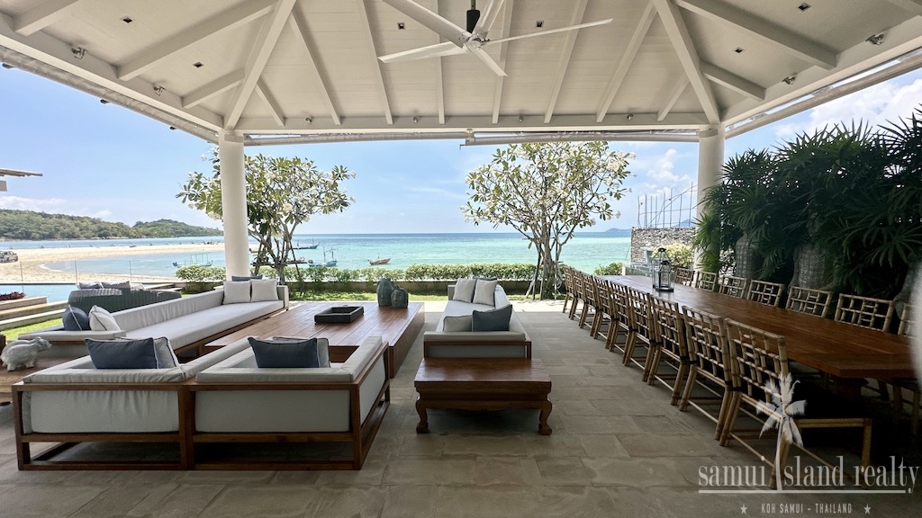 Luxury Beachfront Property Koh Samui Outdoor Seating