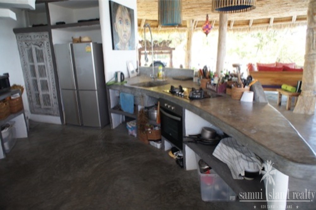 Kitchen Area At Lamai Sea View Villa Samui