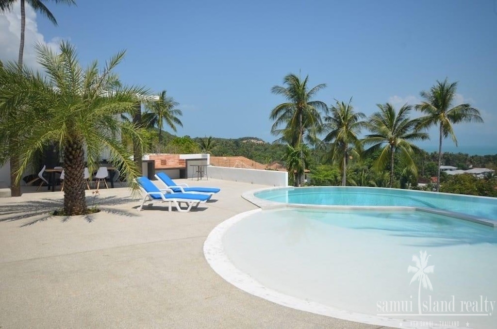 Koh Samui Sea View Villa Bang Rak Pool Terrace