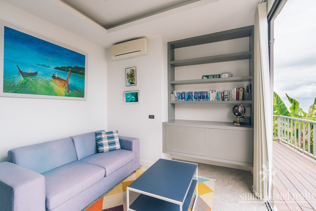 Koh Samui Bang Po Villa For Sale Bedroom Lounge