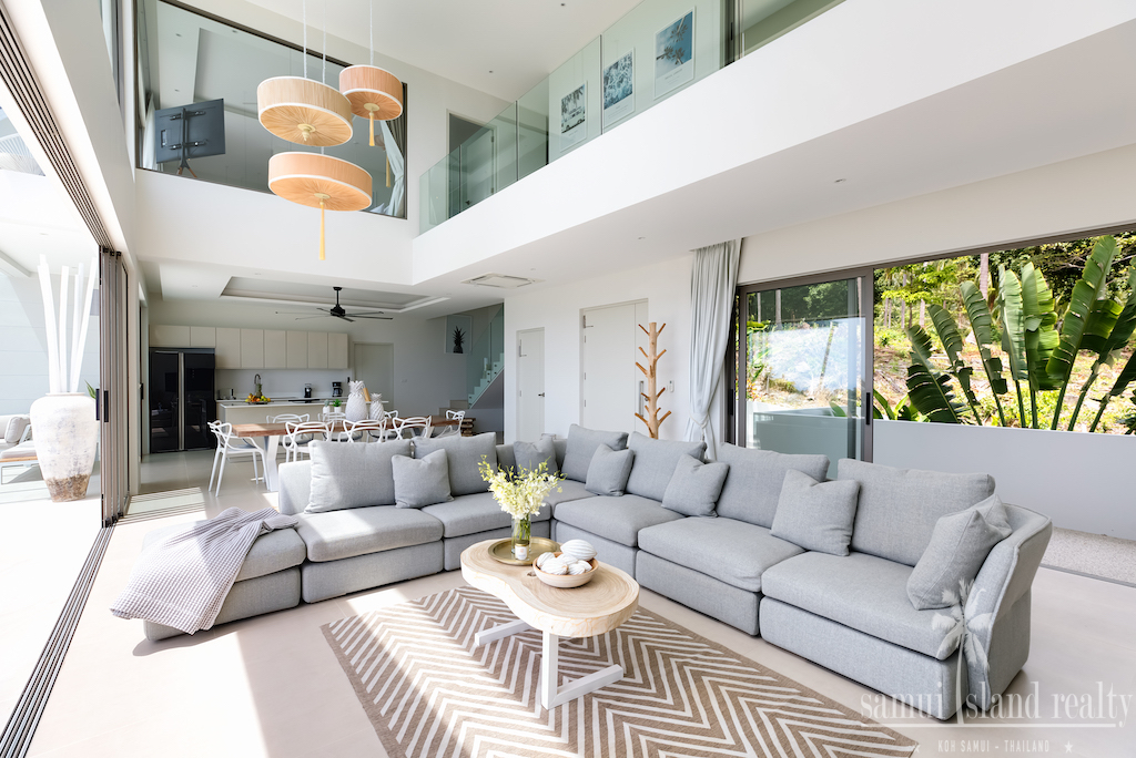 Koh Samui Villa For Rent Living Area
