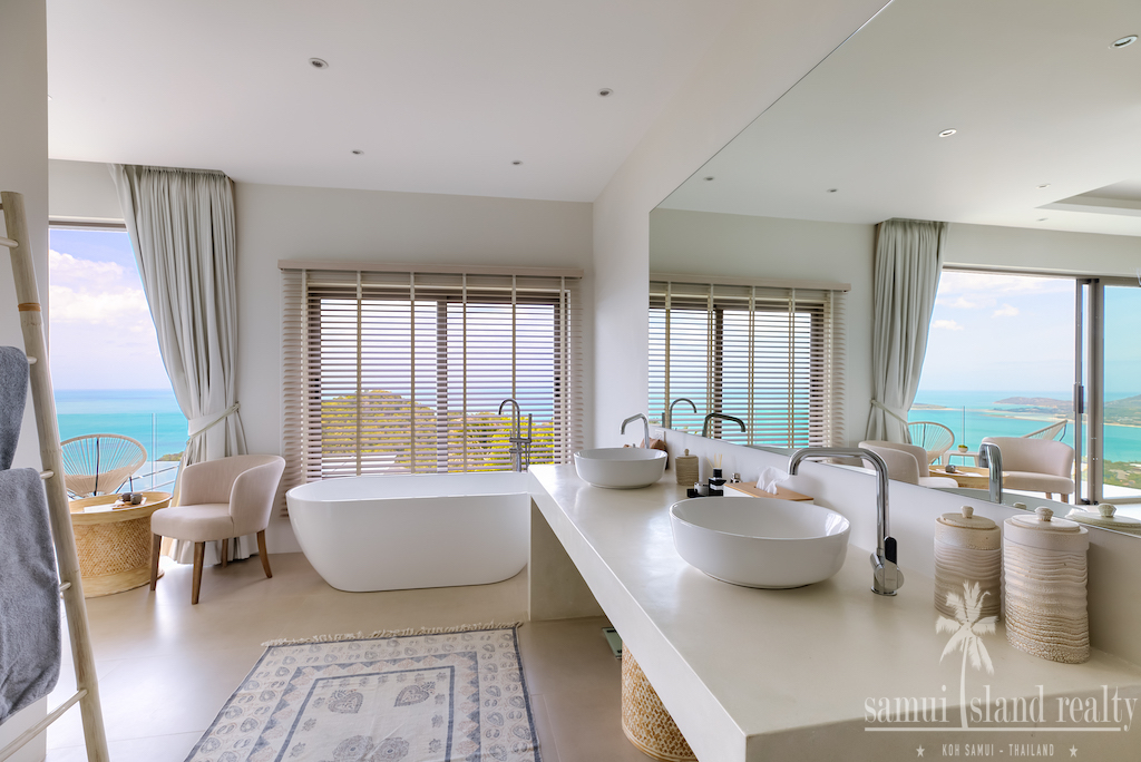 Koh Samui Villa For Rent Master Bathroom