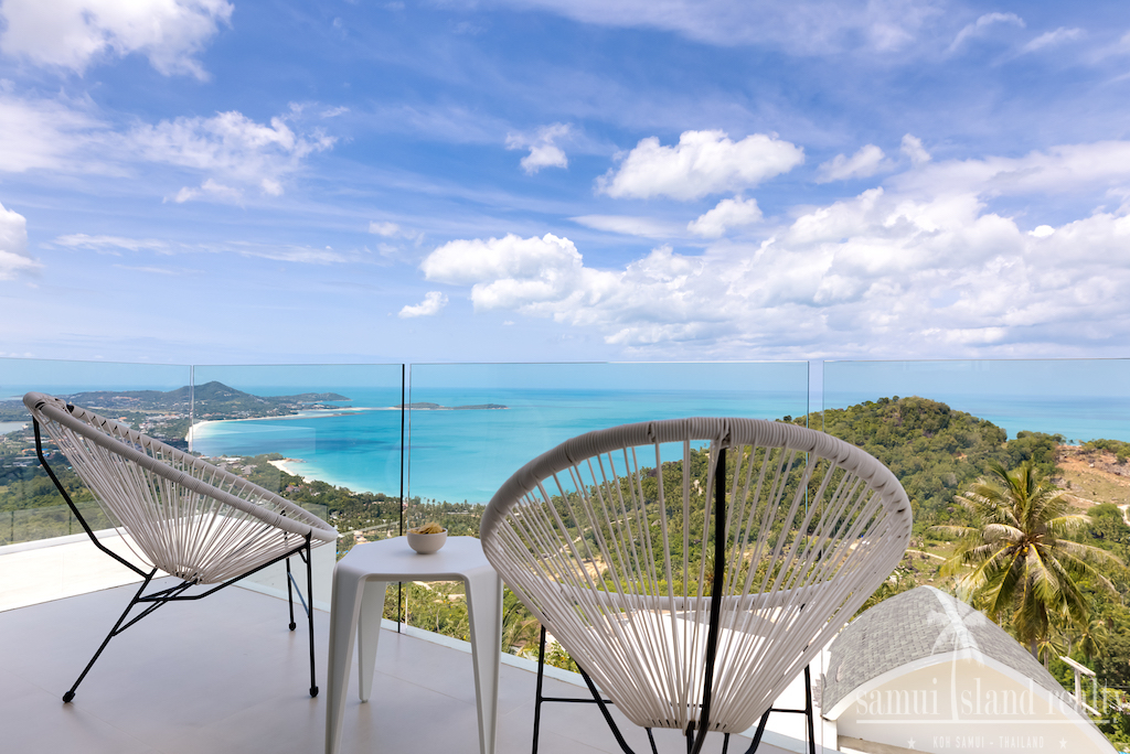 Koh Samui Villa For Rent Bedroom Balcony