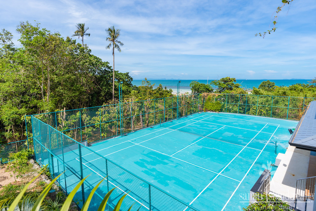 Ocean View Koh Samui Property Tennis Court