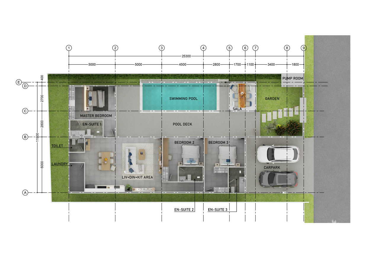 Samui Villas Floor Plan