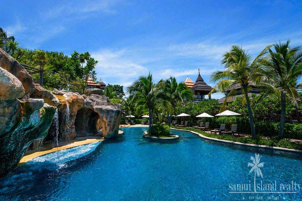 Koh Samui Beachfront Hotel For Sale Large Pool