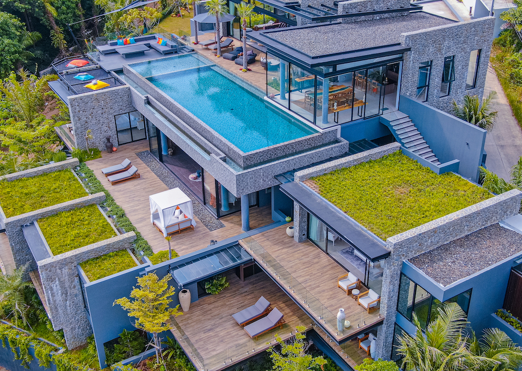 Koh Samui Luxury Villa For Sale Aerial Image