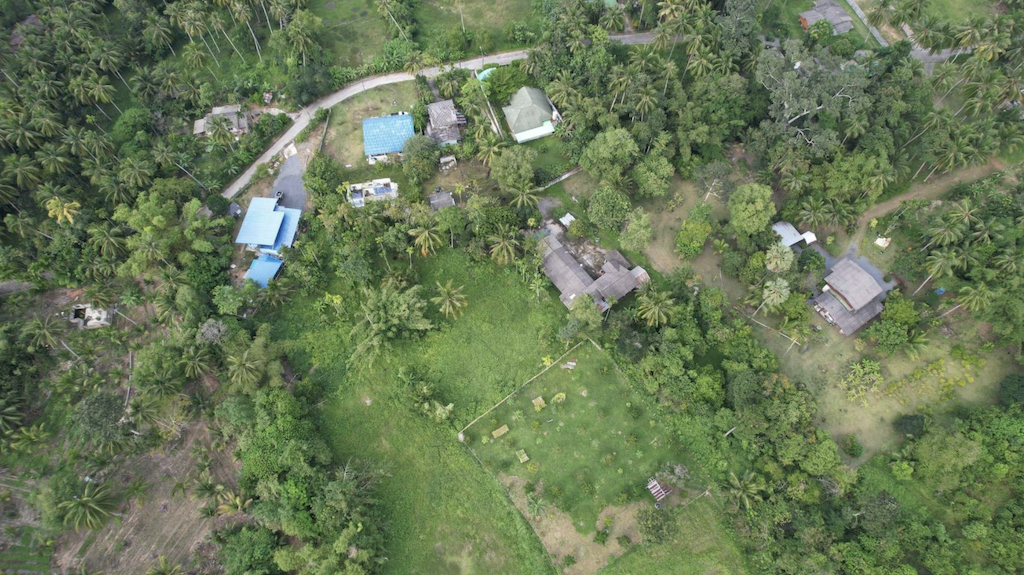 Aerial Image Of The Land For Sale In Taling Ngam Koh Samui