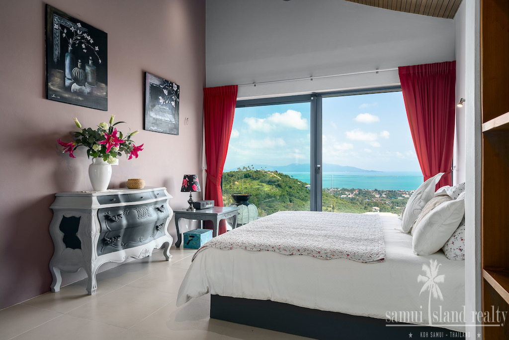 Bophut Koh Samui Villa For Sale Bedroom View