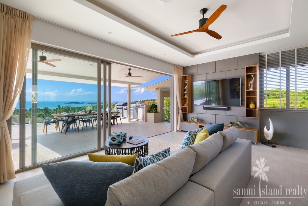 Luxury Plai Laem Villa For Sale Upper Lounge