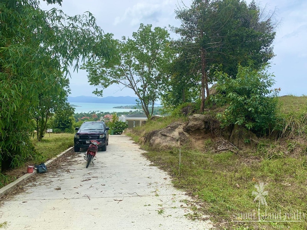 Sea View Land In Koh Samui Road