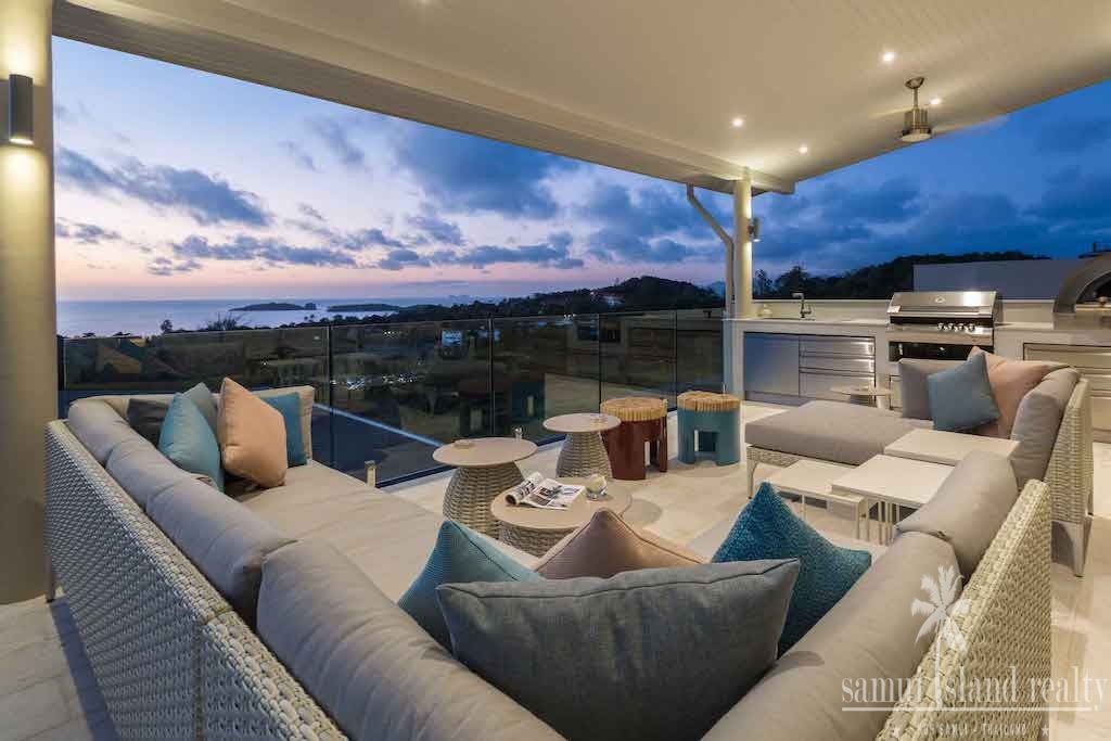 Sunset Sea View Villa Koh Samui Outdoor Lounge