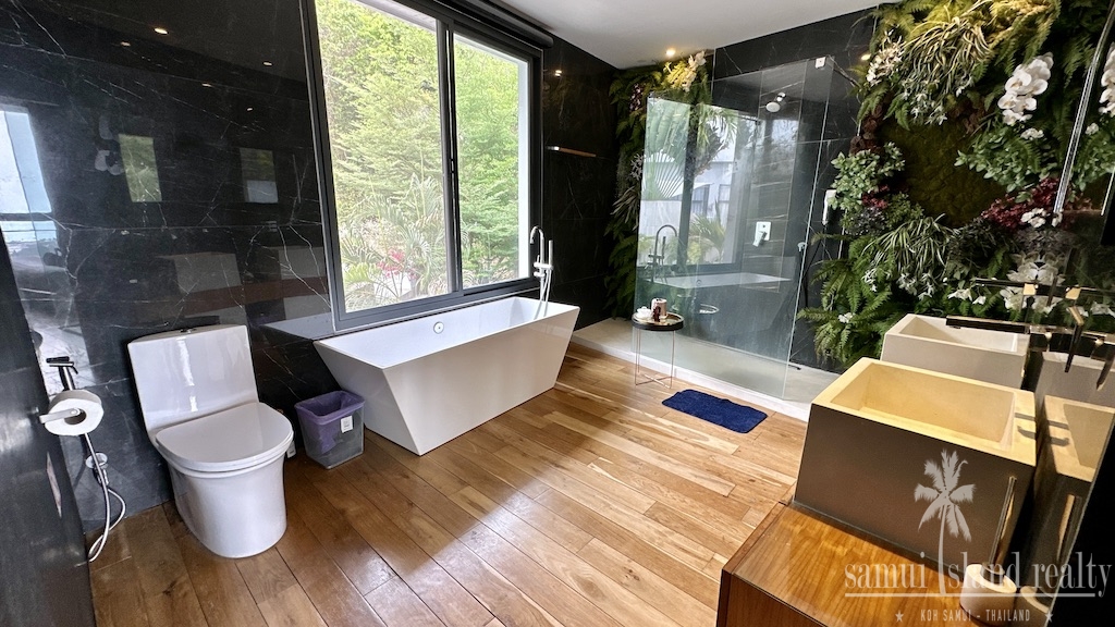 Bophut Sea View Property For Rent Master Bathroom