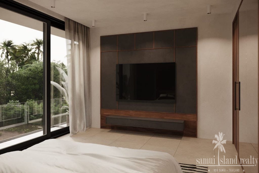 Chaweng Pool Villas For Sale Bedroom TV