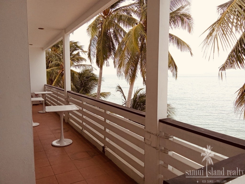 Koh Samui Beachfront Hotel Property Balcony