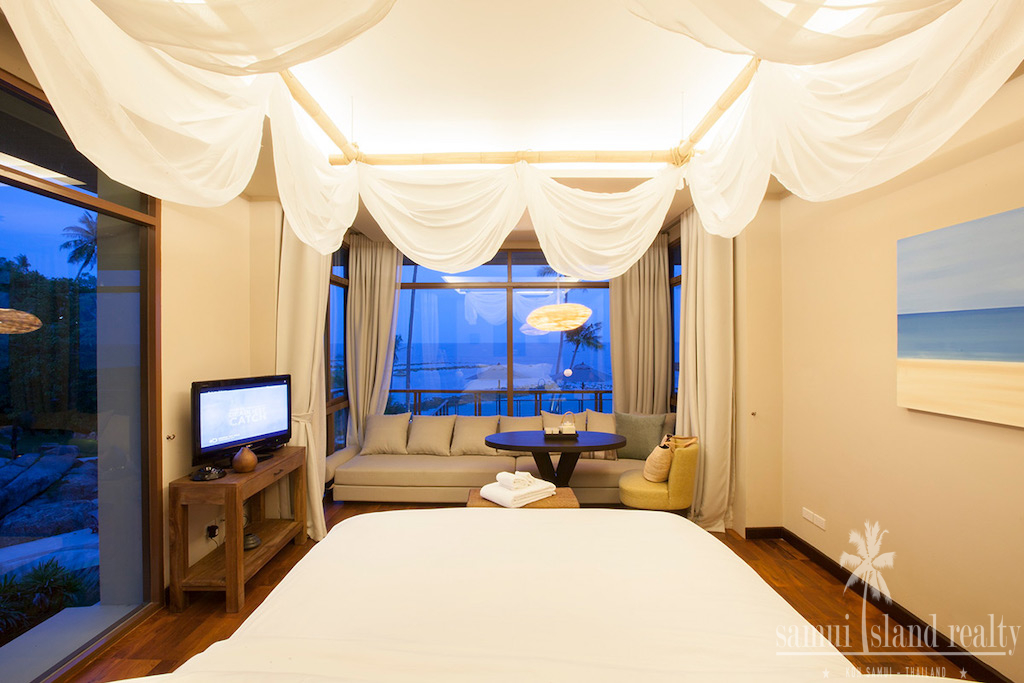 Koh Samui Beachfront Pool Villa Bedroom