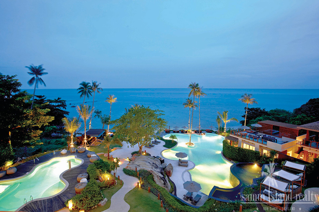 Koh Samui Beachfront Pool Villa Resort View