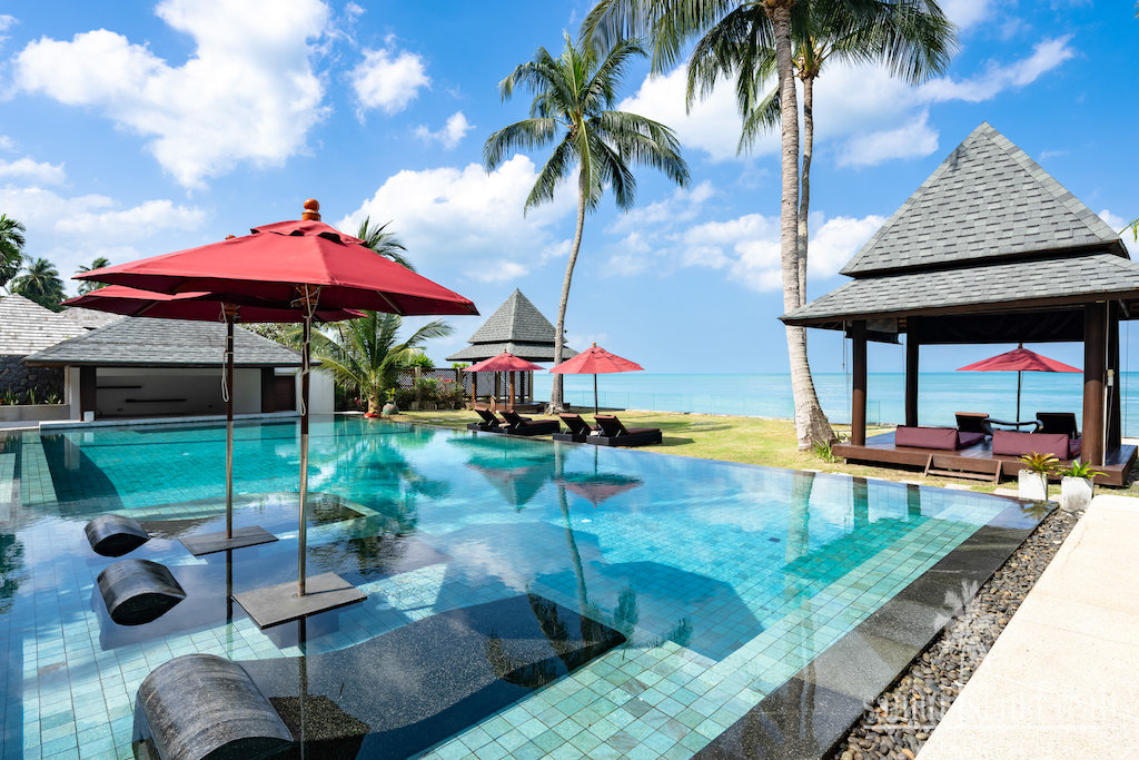 Koh Samui Beachfront Villa For Sale Swimming Pool