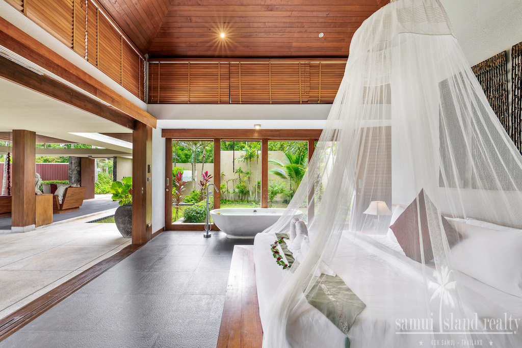 Koh Samui Beachfront Villa For Sale Spacious Bedroom