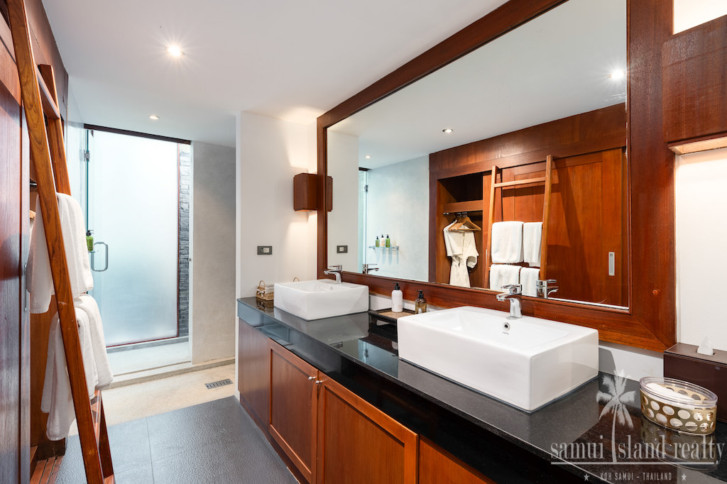 Koh Samui Beachfront Villa For Sale Bathroom