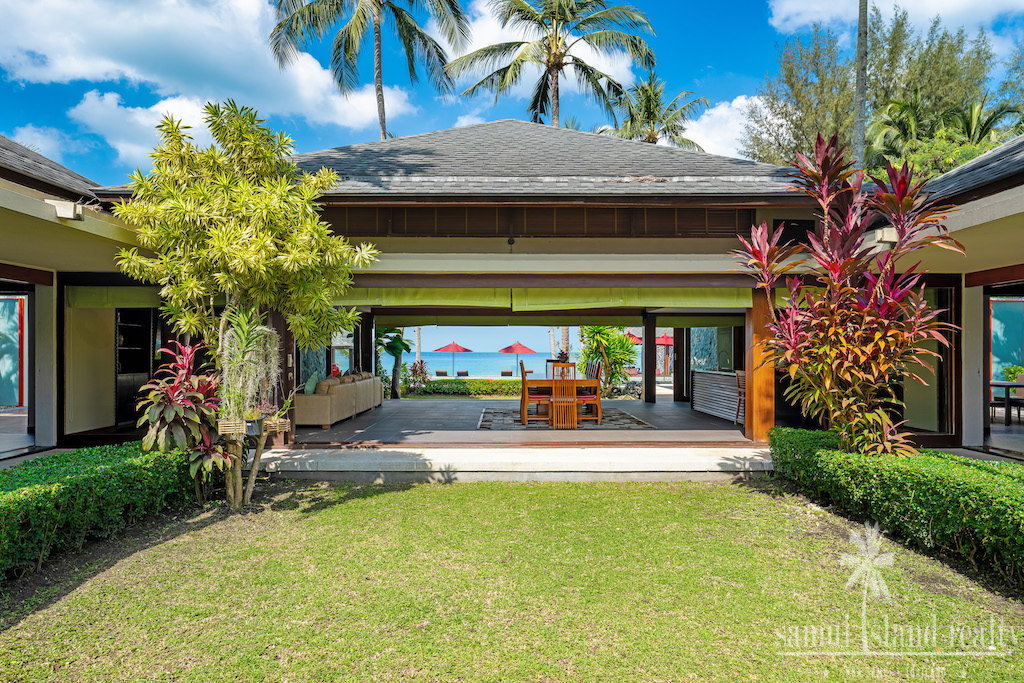 Koh Samui Beachfront Villa for Sale Courtyard