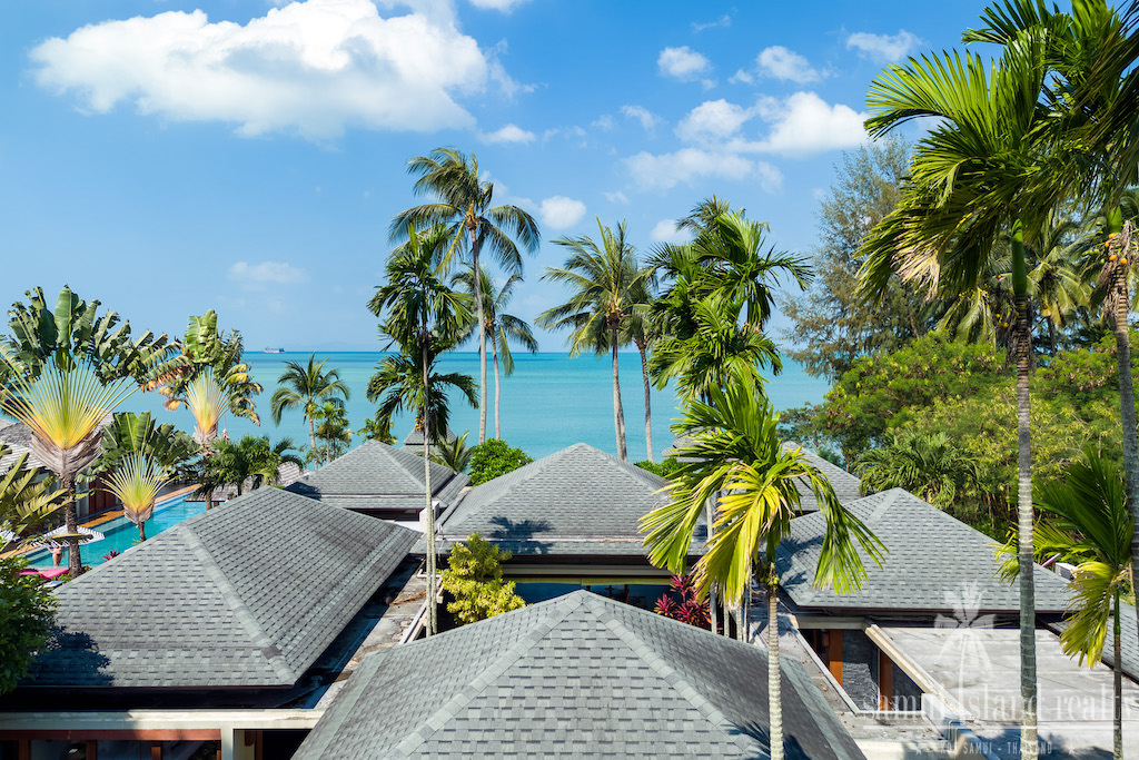 Koh Samui Beachfront Villa For Sale Rooftop