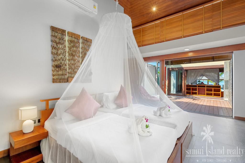 Koh Samui Beachfront Villa For Sale bedroom