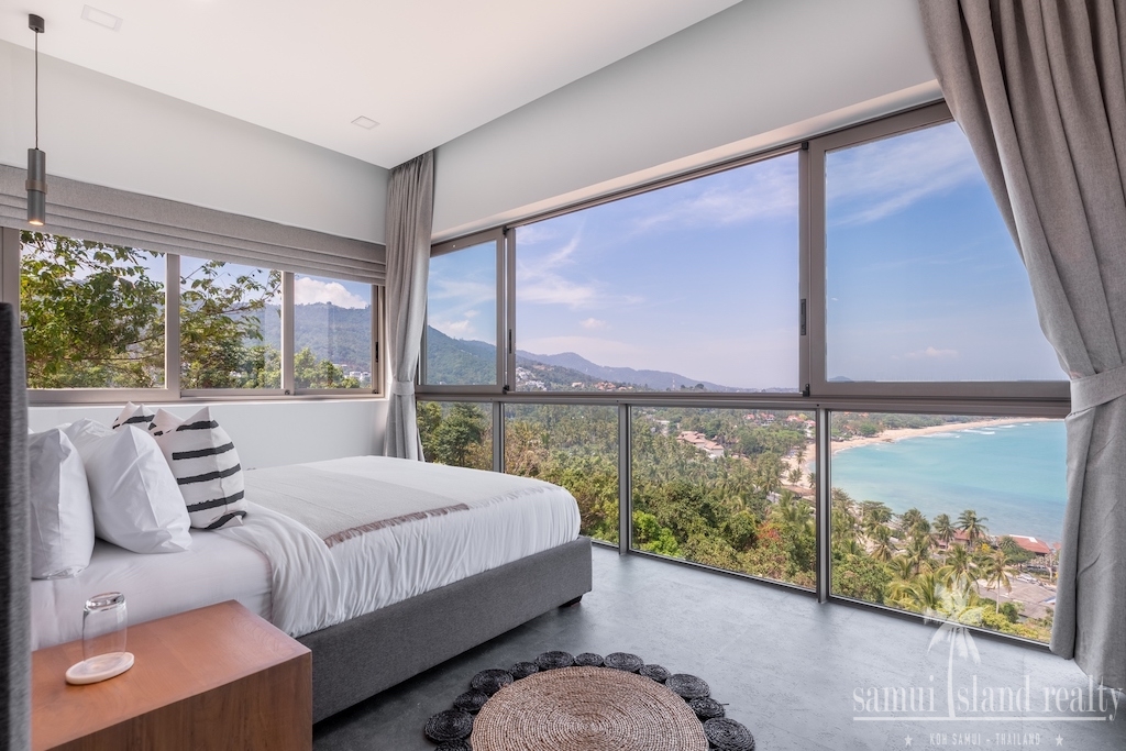 Koh Samui Seaview villa for sale bedroom view
