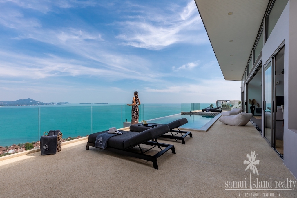 Koh Samui Sea View Villa For Sale Sun Terrace