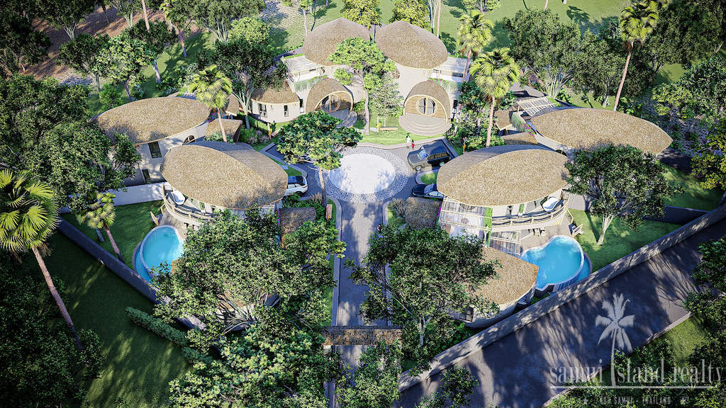 Manna Residence Koh Samui Aerial render