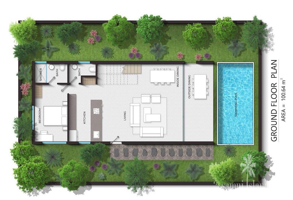 Koh Samui Beach Villas In Lamai Ground Floor Plan