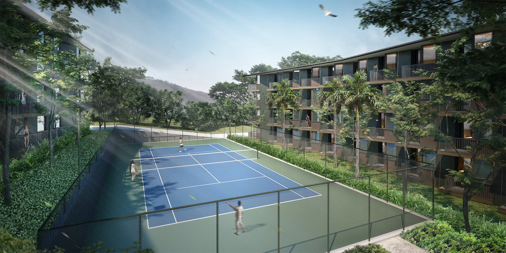 Wing Samui Condo Tennis Court