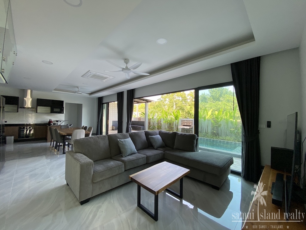 Bna Tai Villa For Sale Koh Samui Living Area