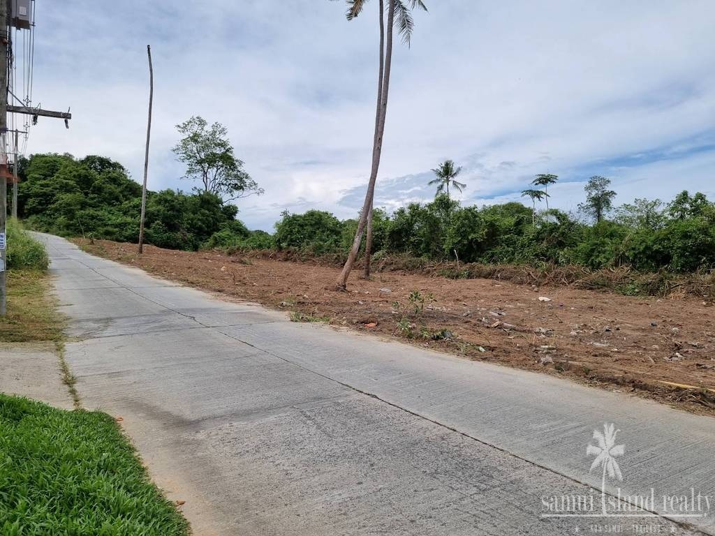Bophut Koh Samui Land For Sale Road