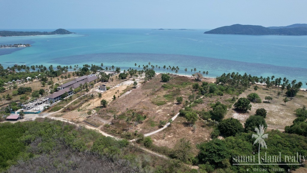 Koh Samui Beach Land For Sale Aerial