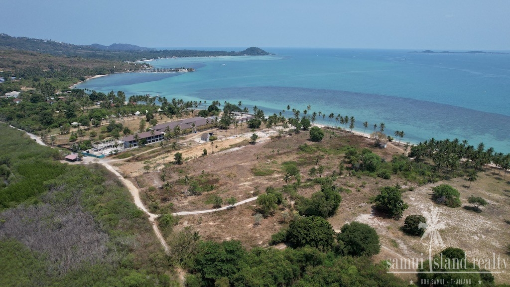 Koh Samui Beach Land For Sale Aerial 2
