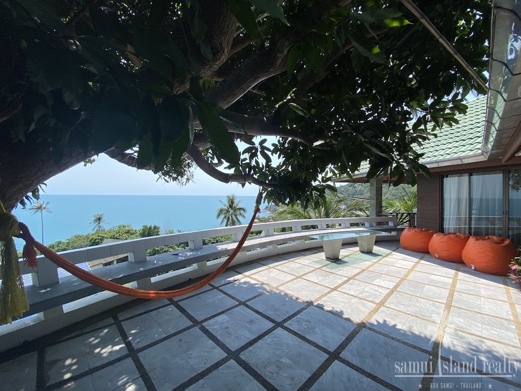 Sea View Villa For Sale In Koh Samui Terrace View