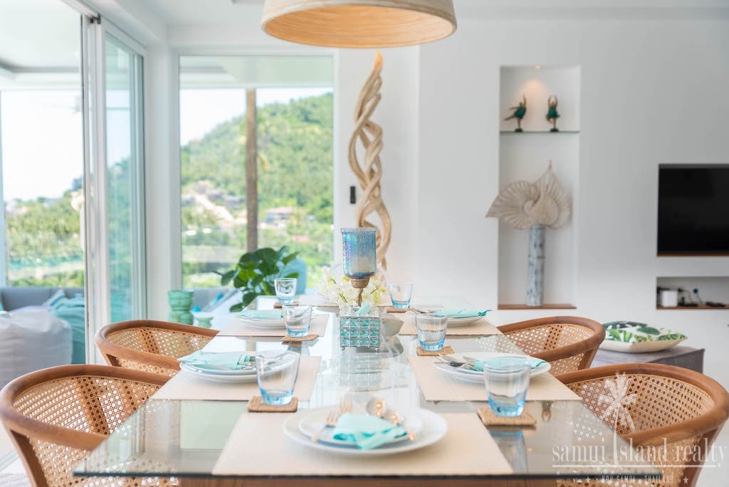 Sea View Villa In Chaweng Noi Dining Table